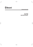 Sherwood R-772-Owners-Manual 